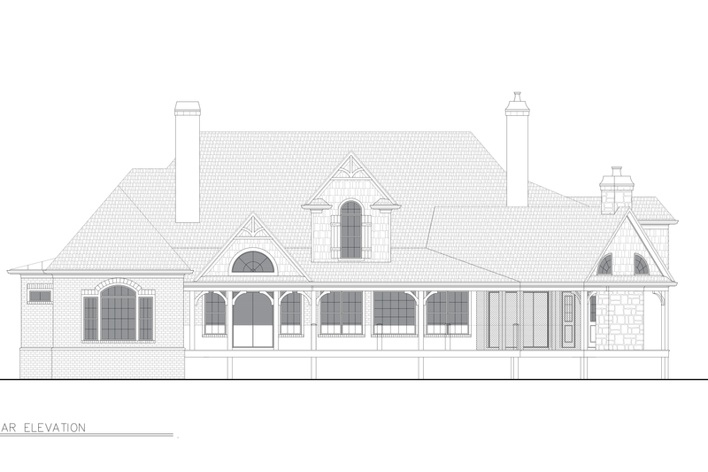 Dream House Plan - Exterior - Other Elevation 2 for Craftsman House Plan #54-698 - 5 bed, 4 bath