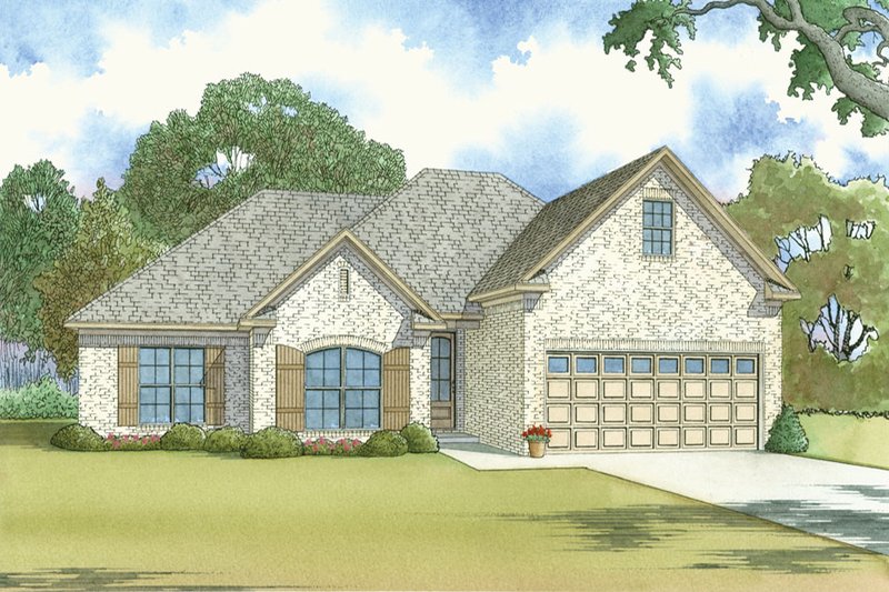 House Blueprint - Traditional Exterior - Front Elevation Plan #923-37