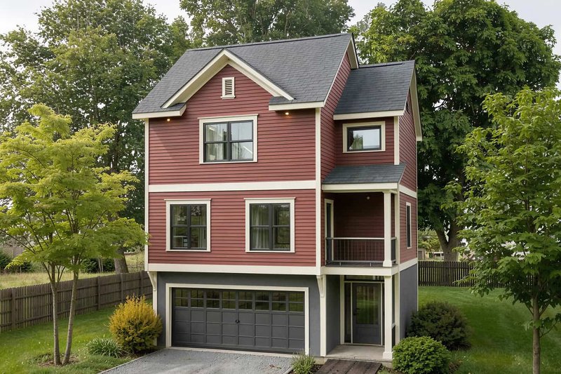 Dream House Plan - Exterior - Front Elevation 3 for Traditional House Plan #79-145 - 2 bed, 3 bath