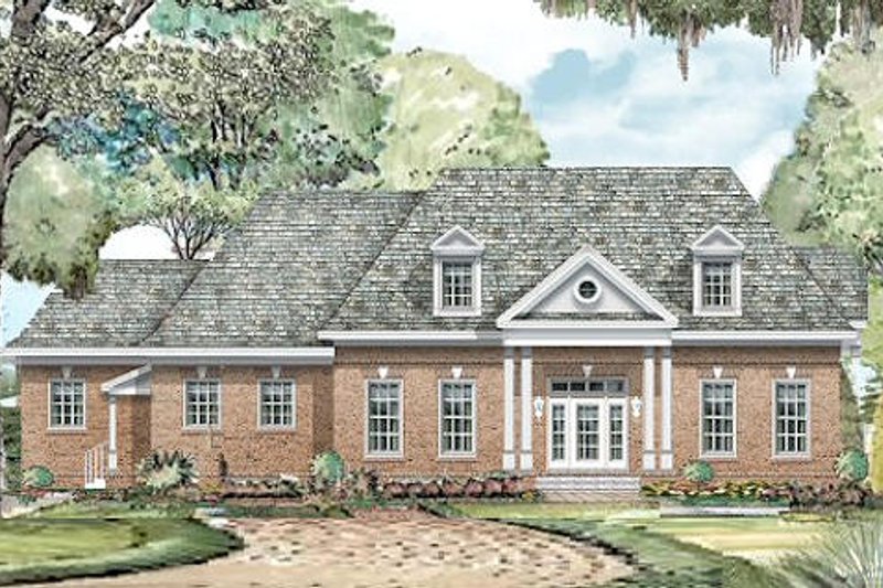 Colonial Style House Plan - 4 Beds 3.5 Baths 3860 Sq/Ft Plan #424-216