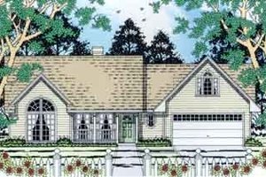 Country Exterior - Front Elevation Plan #42-287