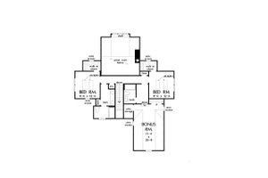 Floor Plan - Upper Floor for Farmhouse House Plan #929-1136 - 3 bed, 3.5 bath