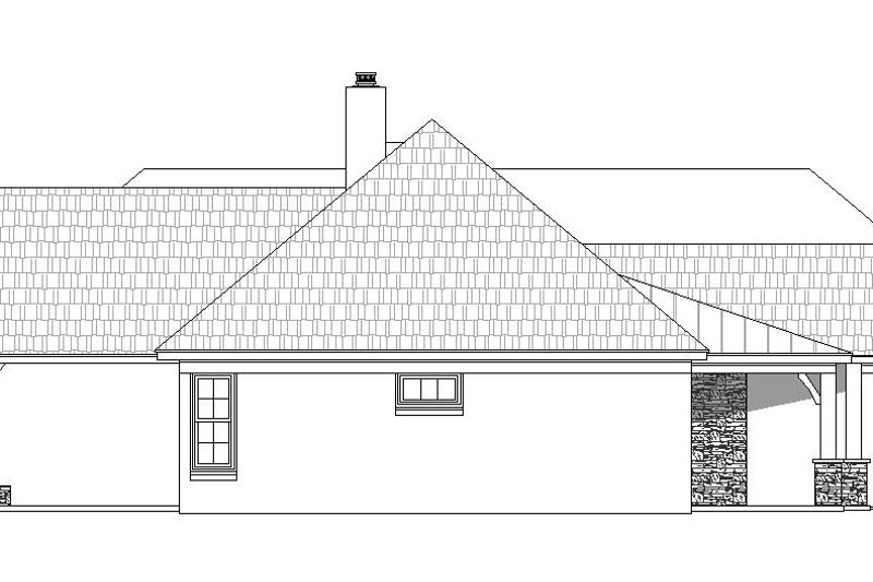 House Blueprint - Exterior - Other Elevation for Traditional House Plan #932-104 - 3 bed, 2.5 bath