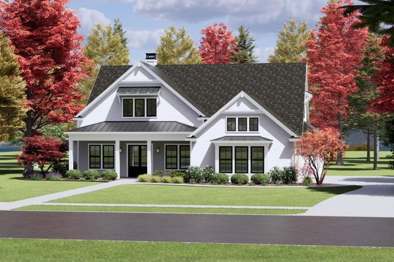 Exterior - Front Elevation 6 for Craftsman House Plan #1096-73 - 4 bed, 3 bath