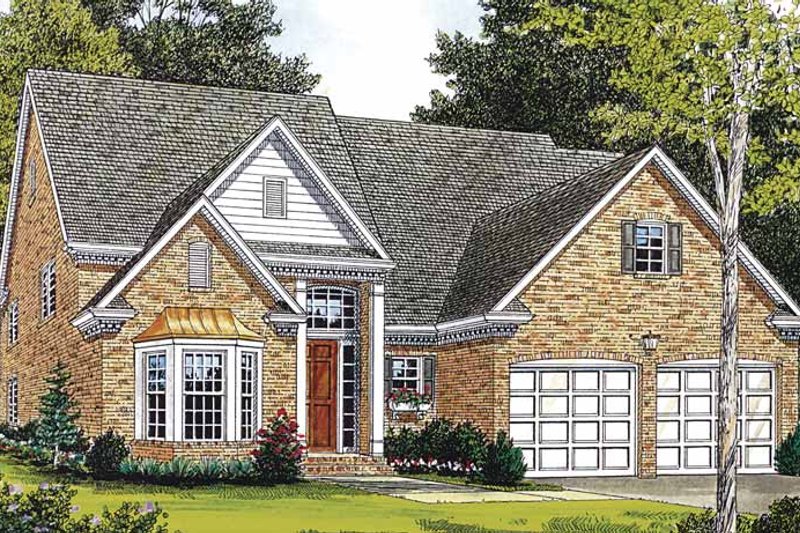 Home Plan - Traditional Exterior - Front Elevation Plan #453-135