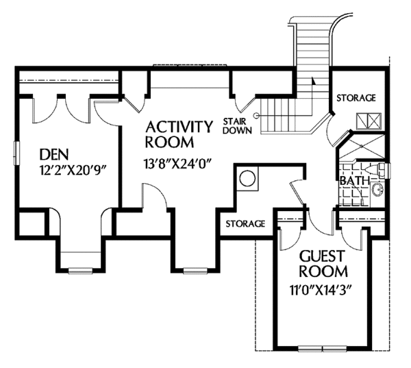Home Plan - Country Floor Plan - Upper Floor Plan #999-114