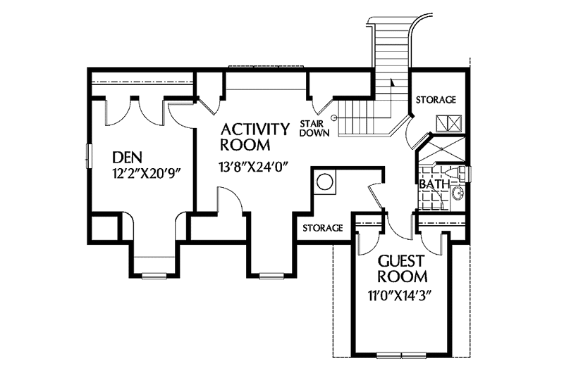 Home Plan - Floor Plan - Upper Floor for Country House Plan #999-114 - 3 bed, 3 bath