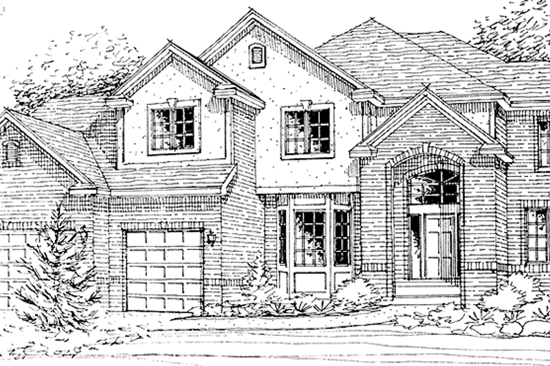 Dream House Plan - European Exterior - Front Elevation Plan #320-1492