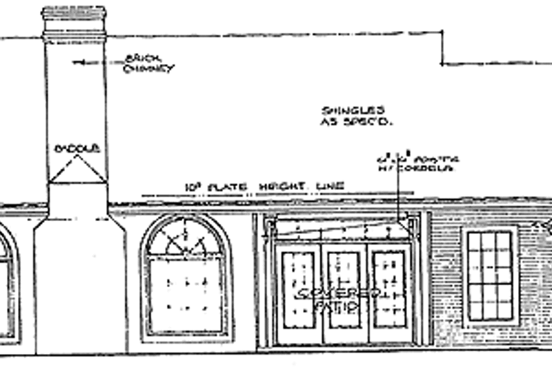 Dream House Plan - Exterior - Rear Elevation for Victorian House Plan #310-1114 - 4 bed, 2.5 bath