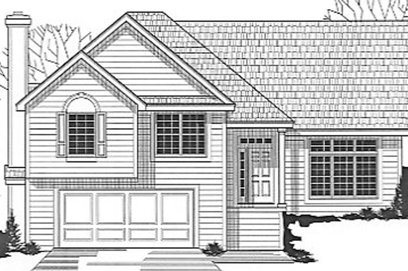 Traditional Style House Plan - 4 Beds 2 Baths 1442 Sq/Ft Plan #67-650