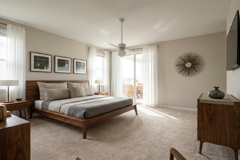 Home Plan - Interior - Master Bedroom for Contemporary House Plan #126-309 - 3 bed, 2 bath