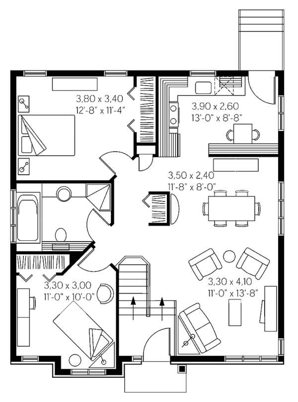 Home Plan - Country Floor Plan - Main Floor Plan #23-2358