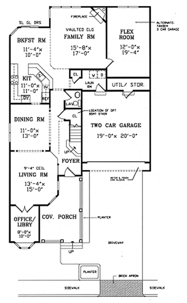 Home Plan - Country Floor Plan - Main Floor Plan #314-291