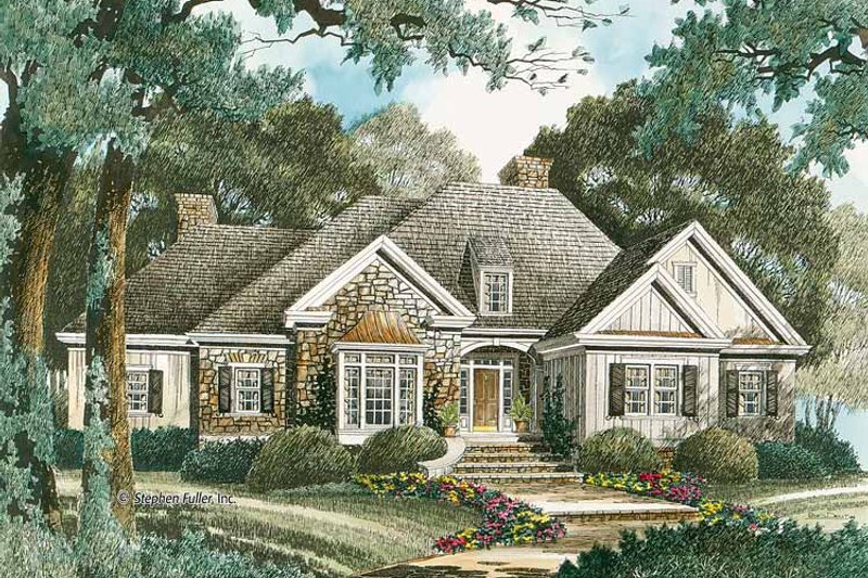 House Blueprint - Country Exterior - Front Elevation Plan #429-333