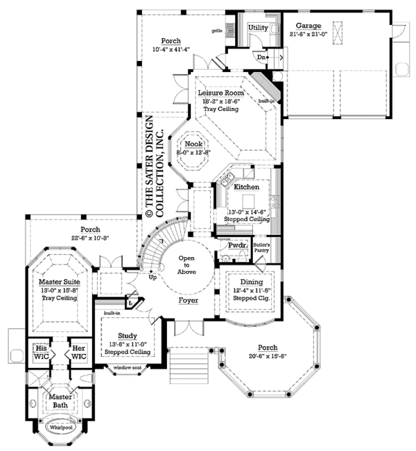 Home Plan - Country Floor Plan - Main Floor Plan #930-237