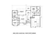Farmhouse Style House Plan - 3 Beds 3 Baths 2060 Sq/Ft Plan #1117-23 Floor 