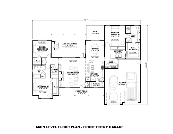 Farmhouse Floor Plan - Main Floor Plan #1117-23