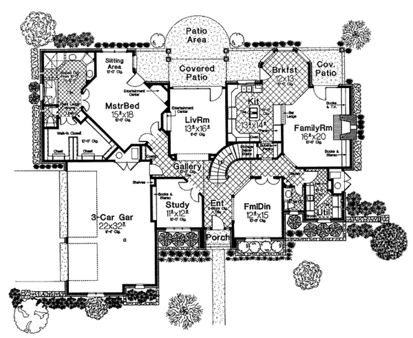 Dream House Plan - Country Floor Plan - Main Floor Plan #310-1094