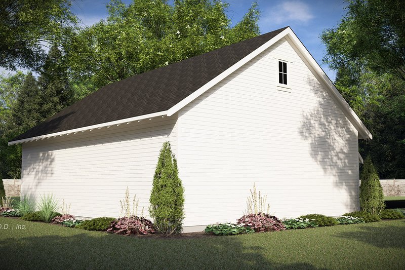 Architectural House Design - Exterior - Rear Elevation for Farmhouse House Plan #51-1573 - 1 bed, 1 bath