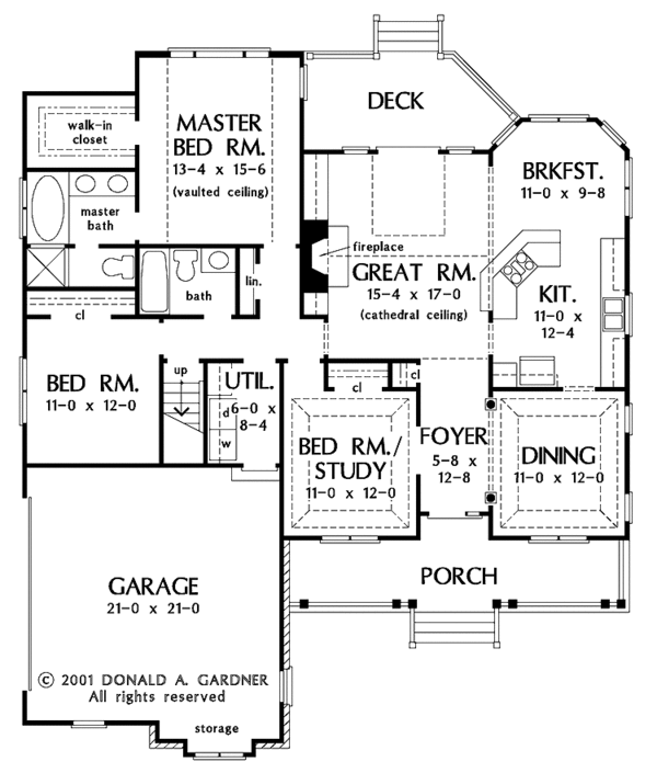House Plan Design - Country Floor Plan - Main Floor Plan #929-616