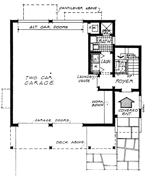 Home Plan - Contemporary Floor Plan - Main Floor Plan #315-121