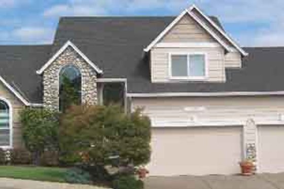 Exterior - Front Elevation for European House Plan #130-130 - 3 bed, 2.5 bath