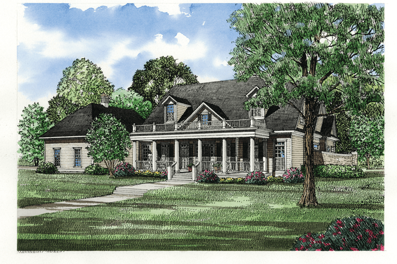 Traditional Style House Plan - 4 Beds 4.5 Baths 3740 Sq/Ft Plan #17-225