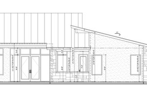 Exterior - Rear Elevation for Contemporary House Plan #1110-13 - 3 bed, 3 bath