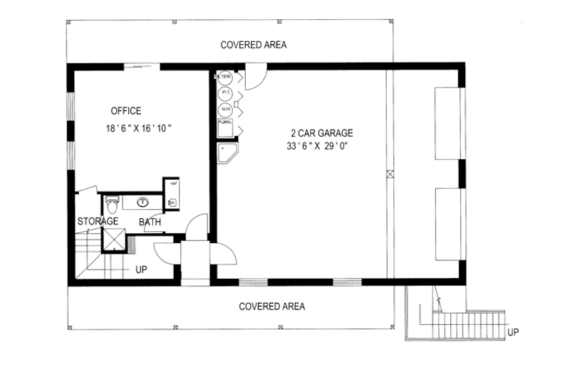 Dream House Plan - Floor Plan - Main Floor for Country House Plan #117-836 - 2 bed, 0 bath