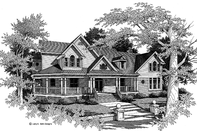 Dream House Plan - Victorian Exterior - Front Elevation Plan #952-53