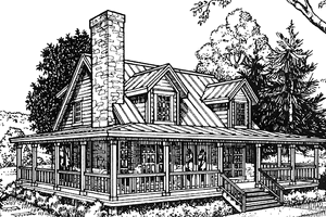Dream House Plan - Country Exterior - Front Elevation Plan #140-176