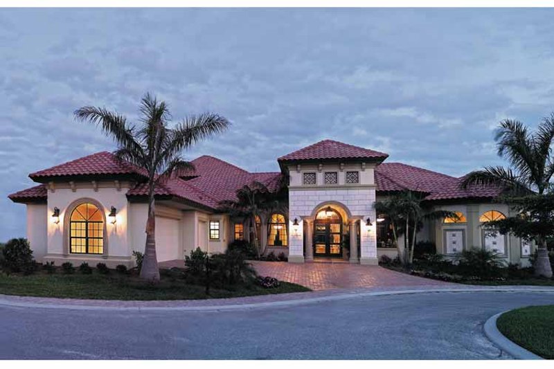 Home Plan - Mediterranean Exterior - Front Elevation Plan #930-353