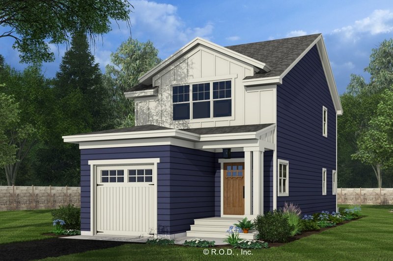 Nloo Craftsman Style House Plan - 2 Beds 2.5 Baths 1502 Sq/Ft Plan #51-1310 ...