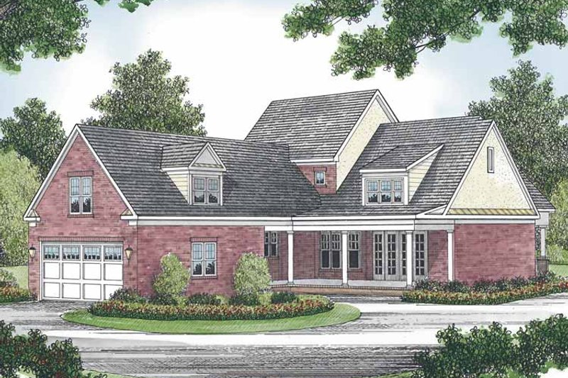 Dream House Plan - Traditional Exterior - Front Elevation Plan #453-524