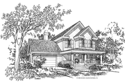 Country Style House Plan - 3 Beds 2.5 Baths 1689 Sq/Ft Plan #929-253 