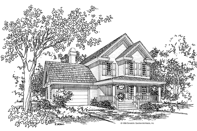 Home Plan - Exterior - Front Elevation 3 for Country House Plan #929-253 - 3 bed, 2.5 bath