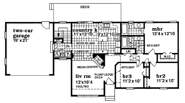 Architectural House Design - Victorian Floor Plan - Main Floor Plan #47-883