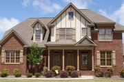 Tudor Style House Plan - 4 Beds 2.5 Baths 2196 Sq/Ft Plan #927-313 