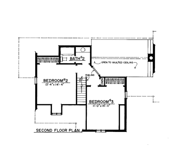 Dream House Plan - Country Floor Plan - Upper Floor Plan #1016-63