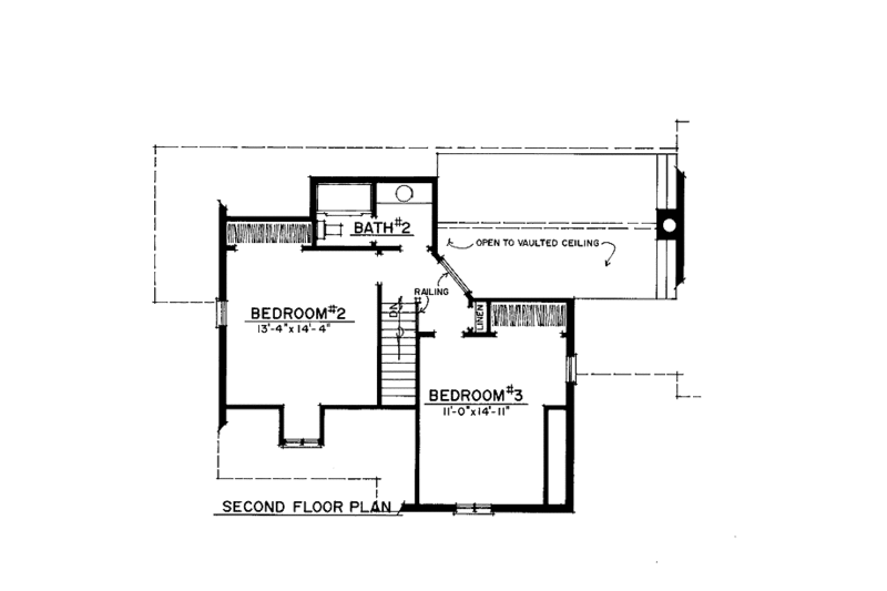 Home Plan - Floor Plan - Upper Floor for Country House Plan #1016-63 - 3 bed, 2.5 bath