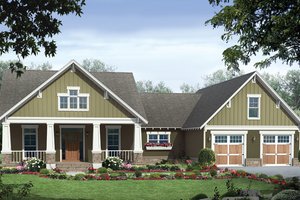 Country Exterior - Front Elevation Plan #21-429