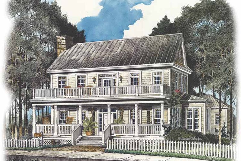 Home Plan - Exterior - Front Elevation 3 for Country House Plan #429-435 - 3 bed, 2.5 bath