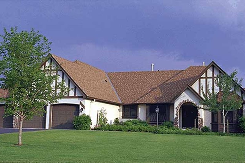 Home Plan - Tudor Exterior - Front Elevation Plan #51-959