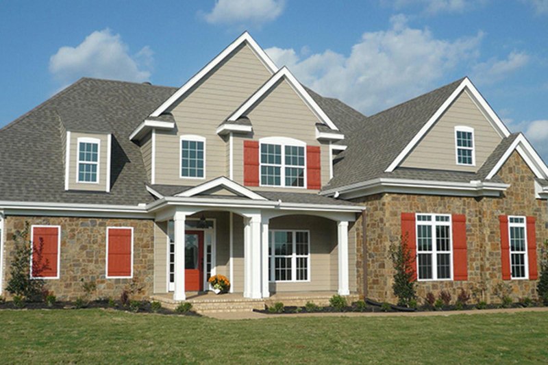 Dream House Plan - Exterior - Front Elevation 4 for European House Plan #927-931 - 4 bed, 3 bath