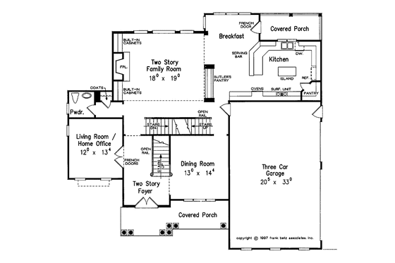 Floor Plan - Main Floor for Country House Plan #927-826 - 4 bed, 3.5 bath