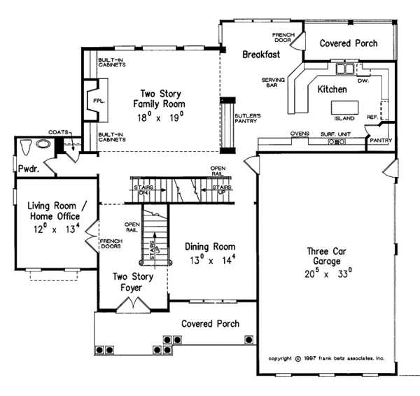 Home Plan - Country Floor Plan - Main Floor Plan #927-826