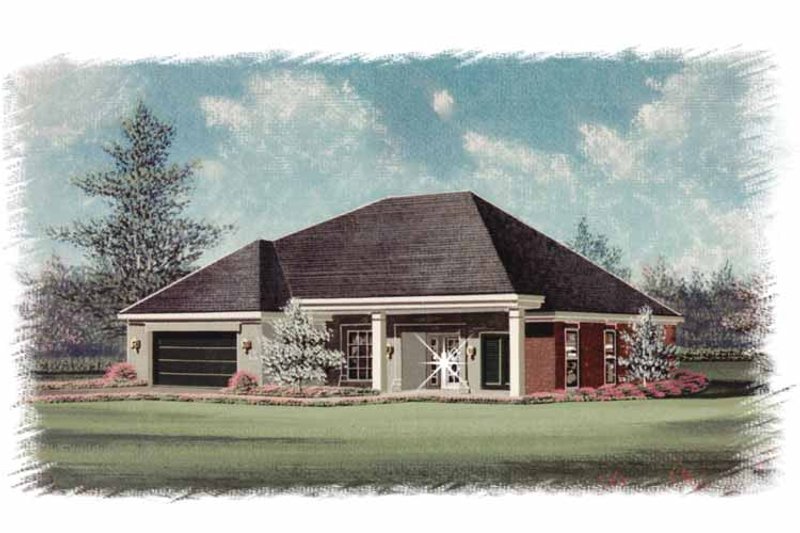 House Plan Design - Country Exterior - Front Elevation Plan #15-340
