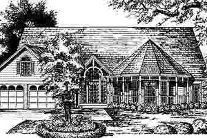 Country Exterior - Front Elevation Plan #40-179