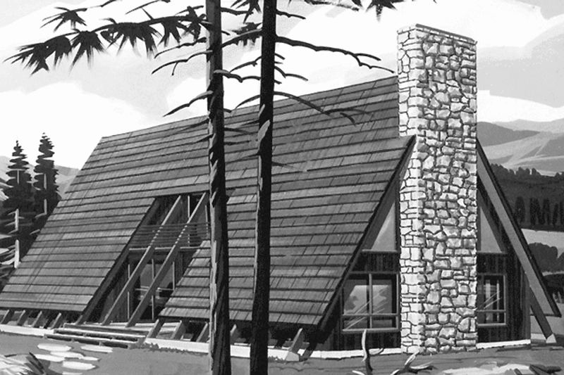 Dream House Plan - Prairie Exterior - Front Elevation Plan #320-1027