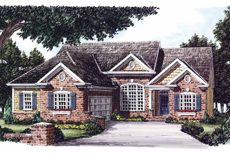 Dream House Plan - Traditional Exterior - Front Elevation Plan #927-831